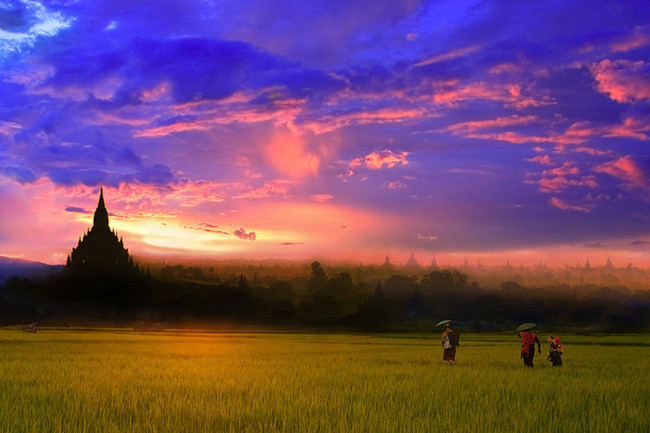 柔美的泰国风光与民俗风景